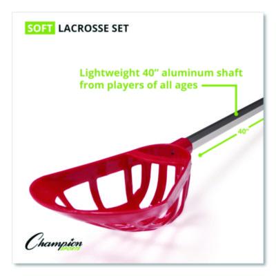 Champion Sports Soft Lacrosse Set, 6 Balls/12 Sticks (CSILAXSR) CSILAXSR