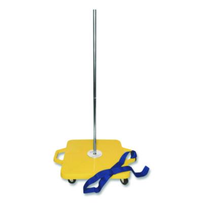 Champion Sports Scooter Stacker, Plastic, 176 lb Capacity, 21 x 16 x 39, Silver/Yellow (CSISX) CSISX