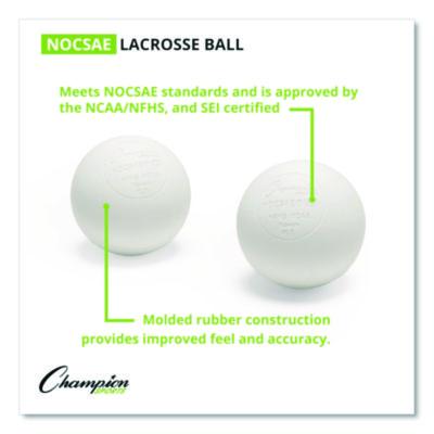 Champion Sports Bucket of Lacrosse Balls, Regulation Size, White, 36 Balls/Bucket (CSILBWN36) CSILBWN36