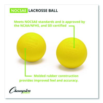 Champion Sports Bucket of Lacrosse Balls, Regulation Size, Yellow, 36 Balls/Bucket (CSILBYN36) CSILBYN36