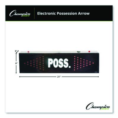 Champion Sports Electronic Possession Arrow, 21" x 3" x 6", Black Face, Red Graphics (CSIPARROW) CSIPARROW
