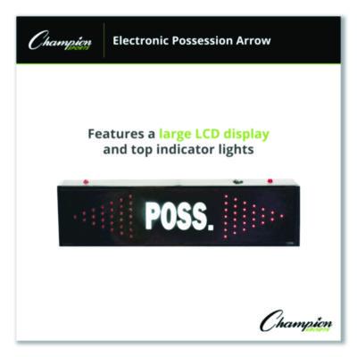 Champion Sports Electronic Possession Arrow, 21" x 3" x 6", Black Face, Red Graphics (CSIPARROW) CSIPARROW