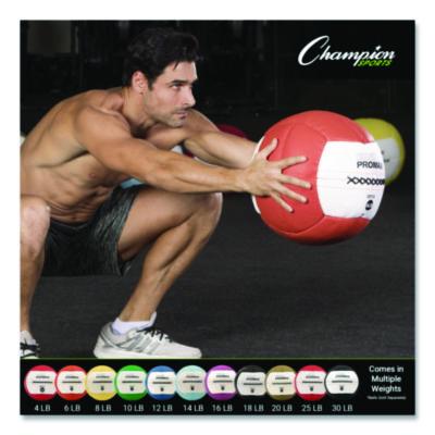 Champion Sports Rhino Promax Medicine Ball, 14 lb, Light Blue (CSIRPX14) CSIRPX14