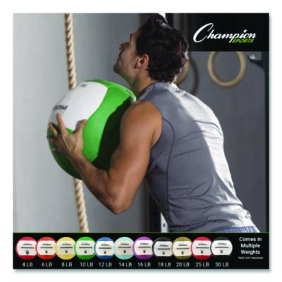 Champion Sports Rhino Promax Medicine Ball, 14 lb, Light Blue (CSIRPX14) CSIRPX14