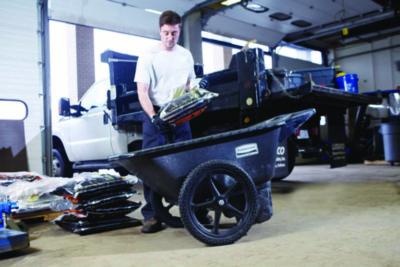 Big Wheel Agriculture Wheelbarrow, 300 lb Capacity, 32.75