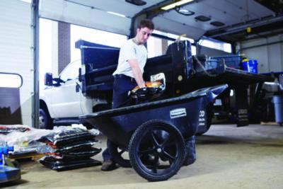 Big Wheel Agriculture Wheelbarrow, 300 lb Capacity, 32.75