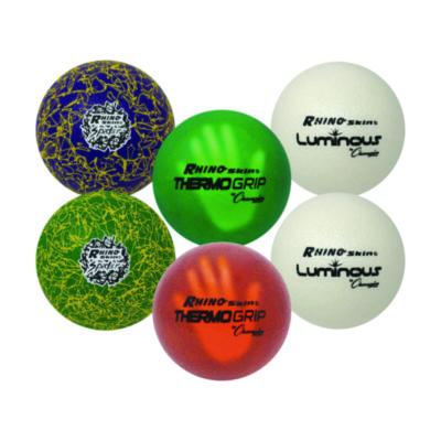 Champion Sports Rhino Skin Variety Dodgeball Set, 6.3" Diameter, Luminous/Spider/ThermoGrip, 6/Set (CSIRXVARIETYSET) CSIRXVARIETYSET