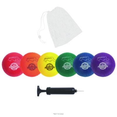 Champion Sports Rhino Soft Playground Ball Set, 8.5" Diameter, Assorted Colors, 6/Set (CSIRSPGSET) CSIRSPGSET