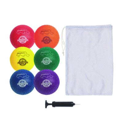 Champion Sports Rhino Soft Playground Ball Set, 8.5" Diameter, Assorted Colors, 6/Set (CSIRSPGSET) CSIRSPGSET