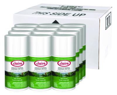 Metered Air Freshener, Rain Forest, 11 oz Aerosol Spray, 12/Carton
