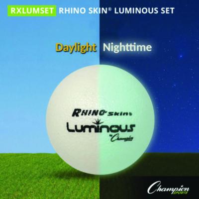 Champion Sports Rhino Skin Luminous Dodgeball Set, 6.3" Diameter, 6/Set (CSIRXLUMSET) CSIRXLUMSET