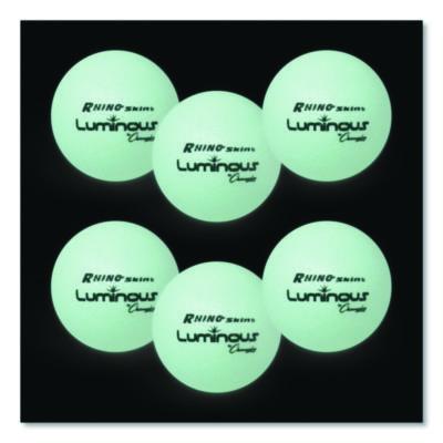 Champion Sports Rhino Skin Luminous Dodgeball Set, 6.3" Diameter, 6/Set (CSIRXLUMSET) CSIRXLUMSET