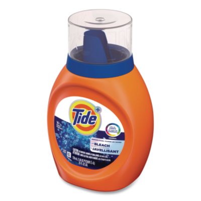 Plus Bleach Alternative Liquid Laundry Detergent, HE Compatible, 16 Loads, Original Scent, 25 oz Bottle, 6/Carton