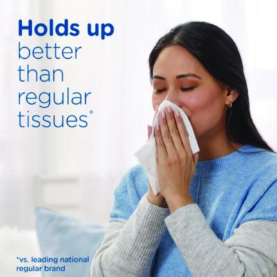 Plus Lotion Facial Tissue, 2-Ply, White, 124 Sheets/Box, 24 Boxes/Carton