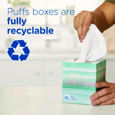 Plus Lotion Facial Tissue, 2-Ply, White, 124 Sheets/Box, 24 Boxes/Carton