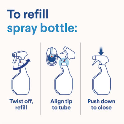 Disinfecting All Purpose Cleaner Spray, Crisp Lemon Scent, 32 oz Bottle, 9/Carton