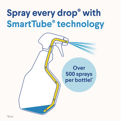 Disinfecting All Purpose Cleaner Spray, Crisp Lemon Scent, 32 oz Bottle, 9/Carton