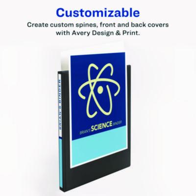 Showcase Economy View Binders with Slant Rings, 3 Rings, 0.5