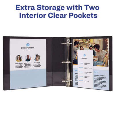 Showcase Economy View Binders with Slant Rings, 3 Rings, 2