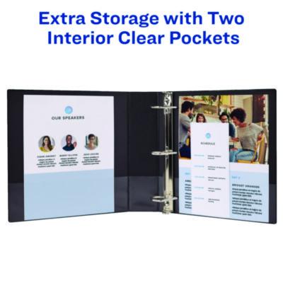 Showcase Economy View Binders with Slant Rings, 3 Rings, 2