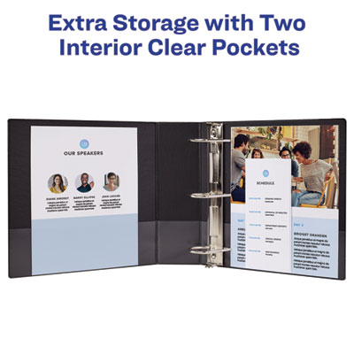 Showcase Economy View Binders with Slant Rings, 3 Rings, 3