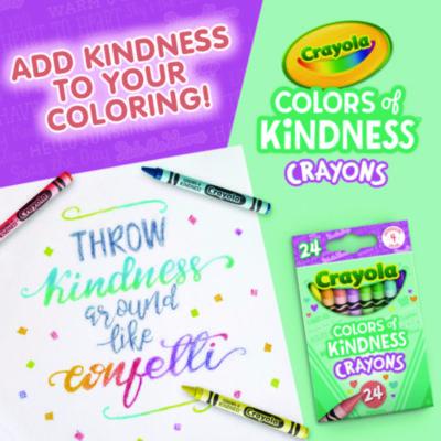 Colors of Kindness Crayons, Assorted, 24/Pack