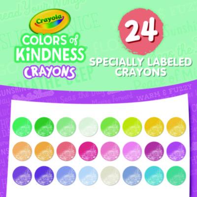 Colors of Kindness Crayons, Assorted, 24/Pack