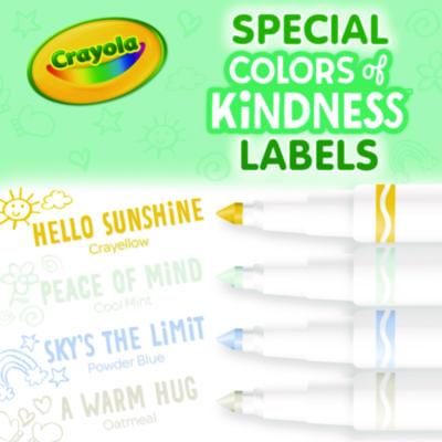 Colors of Kindness Fine Line Washable Markers, Fine Bullet Tip, Assorted Colors, 10/Box