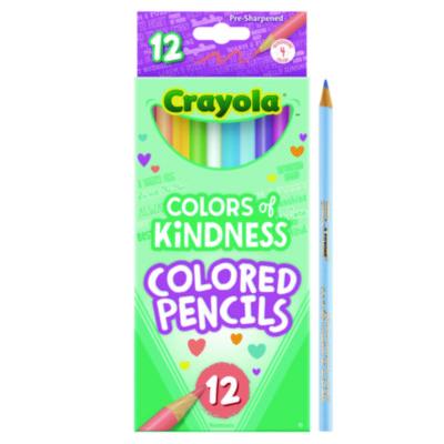 Colors of Kindness Colored Pencils, Assorted Lead and Barrel Colors, 12/Box