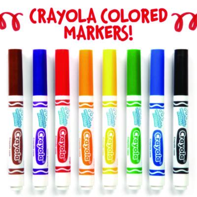 Broad Line Washable Markers, Broad Bullet Tip, Blue, 12/Box