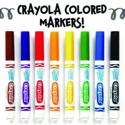 Broad Line Washable Markers, Broad Bullet Tip, Black, 12/Box