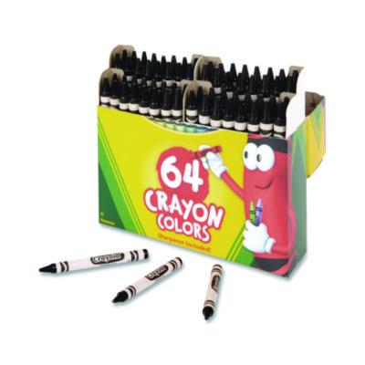 Bulk Crayons, Black, 12/Box