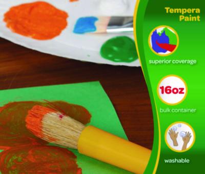 Crayola Premier Tempera Paint, Brown, 16 Oz Bottle (CYO541216007) CYO541216007