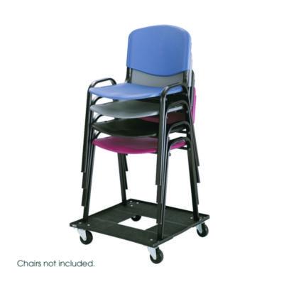Stacking Chair Cart, Metal, 23.13