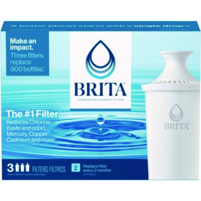 Replacement Water Filter for Pitchers, 3/Pack, 8 Packs/Carton