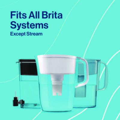 Replacement Water Filter for Pitchers, 3/Pack, 8 Packs/Carton