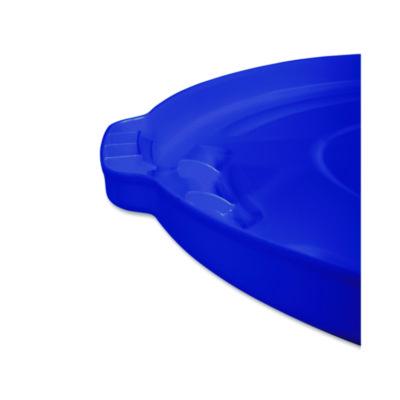 BRUTE Self-Draining Flat Top Lid for 55 gal Round Brute Containers, 26.75