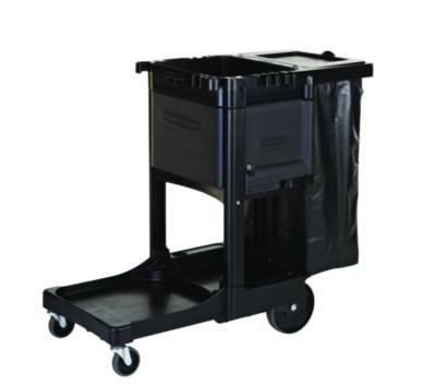 Cleaning Cart Locking Door Kit, Black