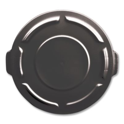 BRUTE Self-Draining Flat Top Lids for 32 gal Round BRUTE Containers, 22.25