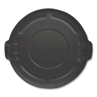 BRUTE Self-Draining Flat Top Lids for 32 gal Round BRUTE Containers, 22.25