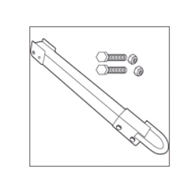 Hitch with Hardware for Towable/Trainable Tilt Truck, Metal, Red