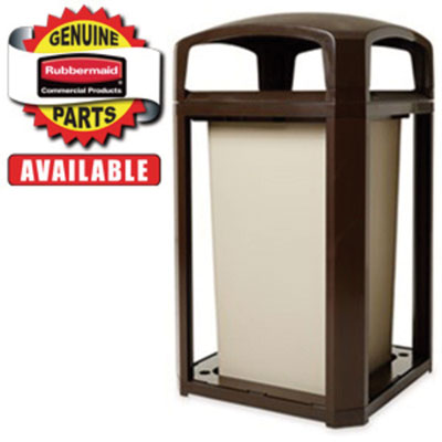 Base for 35 gal Landmark Series Container, 26 x 26 x 2, Sable