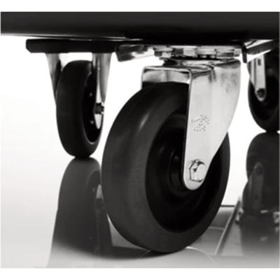 4-Inch Rigid Caster, Black