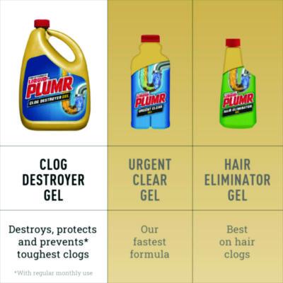Pro-Strength Full Clog Destroyer Plus PipeGuard, Gel, 80 oz