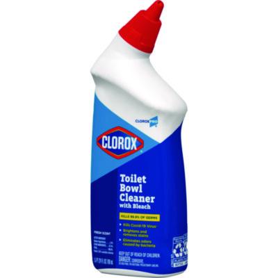 Toilet Bowl Cleaner with Bleach, Fresh Scent, 24 oz Bottle