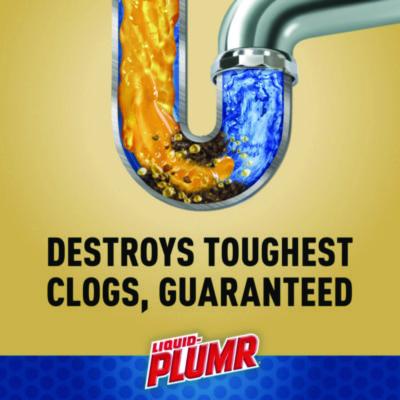 Pro-Strength Full Clog Destroyer Plus PipeGuard, Gel, 80 oz, 6/Carton
