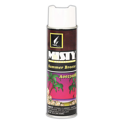 Misty Handheld Air Deodorizer, Summer Breeze, 10 Oz Aerosol Spray, 12/carton (AMR1001868) AMR1001868