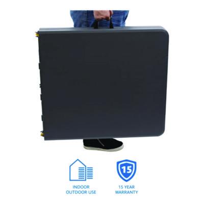 IndestrucTable Classic Bi-Folding Table, Rectangular, 60