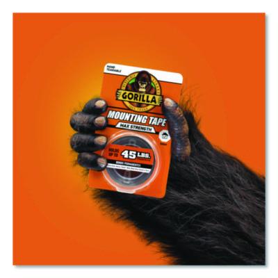 Max Strength Mounting Tape, Permanent, Holds Up to 45 lb (3 lbs per 4 in), 1 x 60, Black