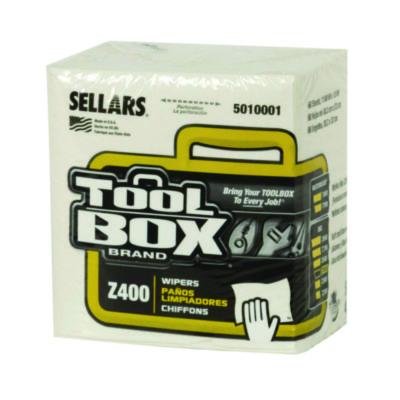 Z400 Quarterfold Wipers, 1-Ply, 11.87 x 13, White, 12/Carton